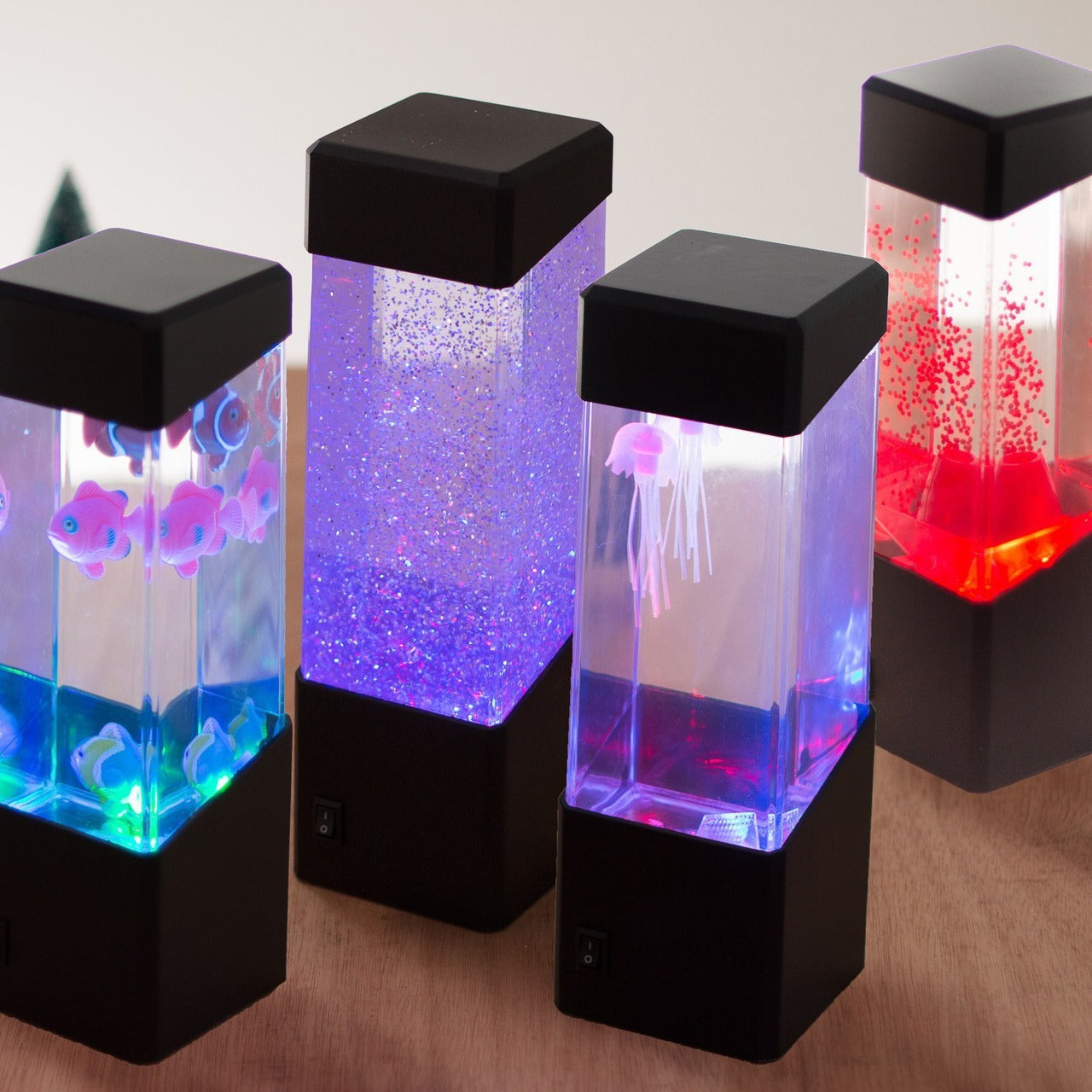 Ocean Blue Jellyfish Table Lamp