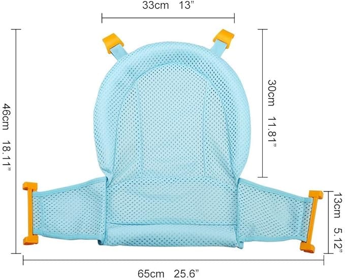 Portable Infant Tub with Non-Slip Seat and Secure Harness
