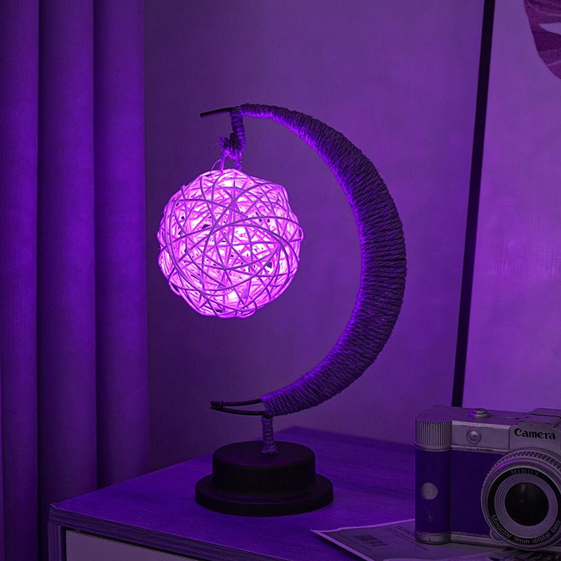 Soft Moon Glass Table Lamp