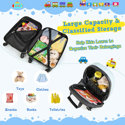 Kids 2-Piece Luggage Set with Spinner Wheels