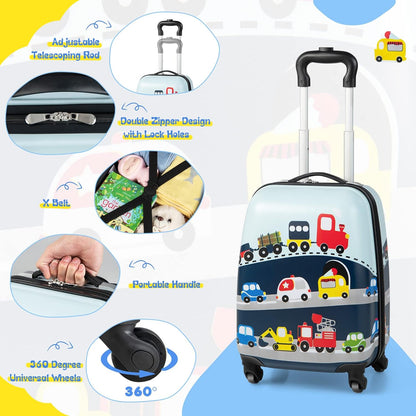 Kids 2-Piece Luggage Set with Spinner Wheels