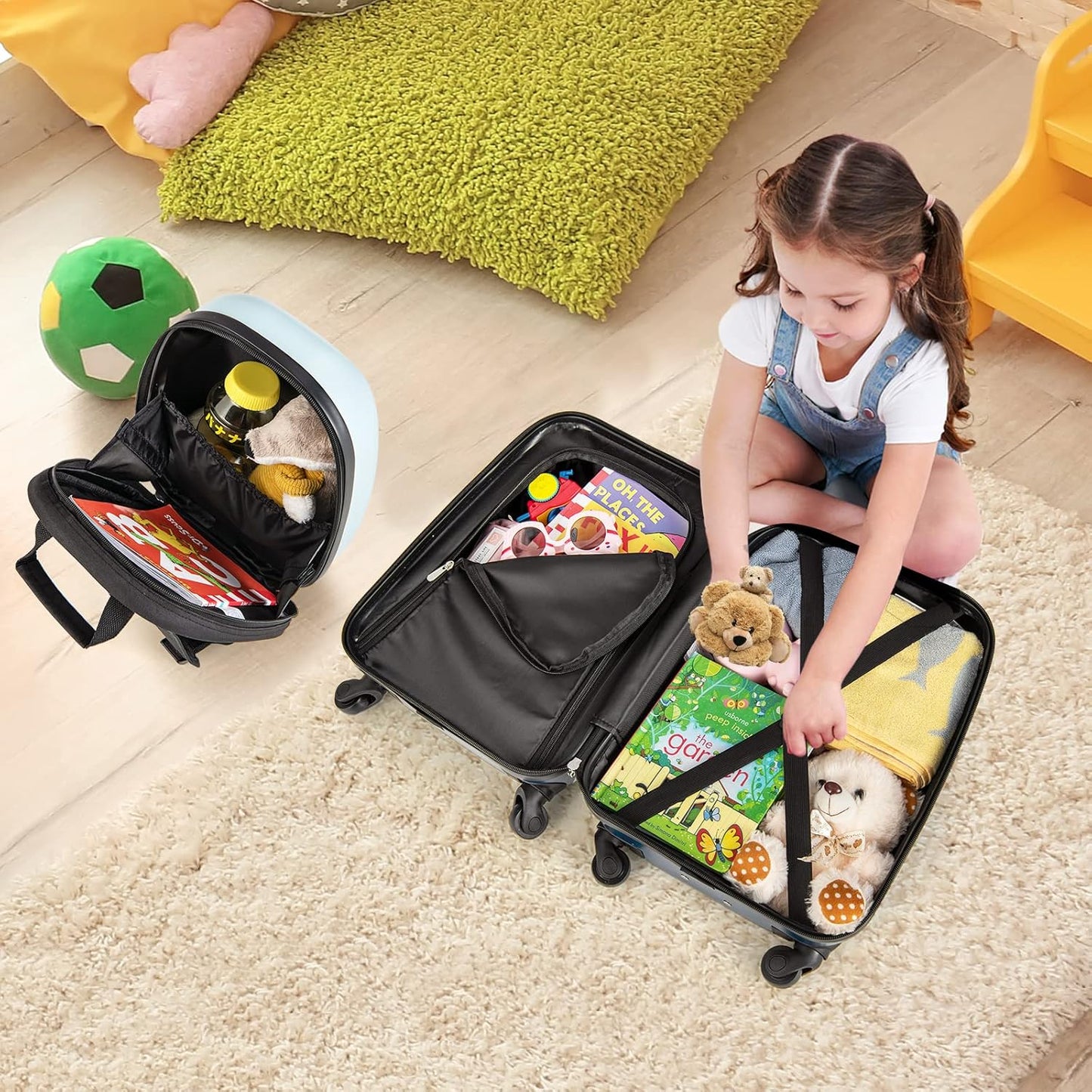 Kids 2-Piece Luggage Set with Spinner Wheels