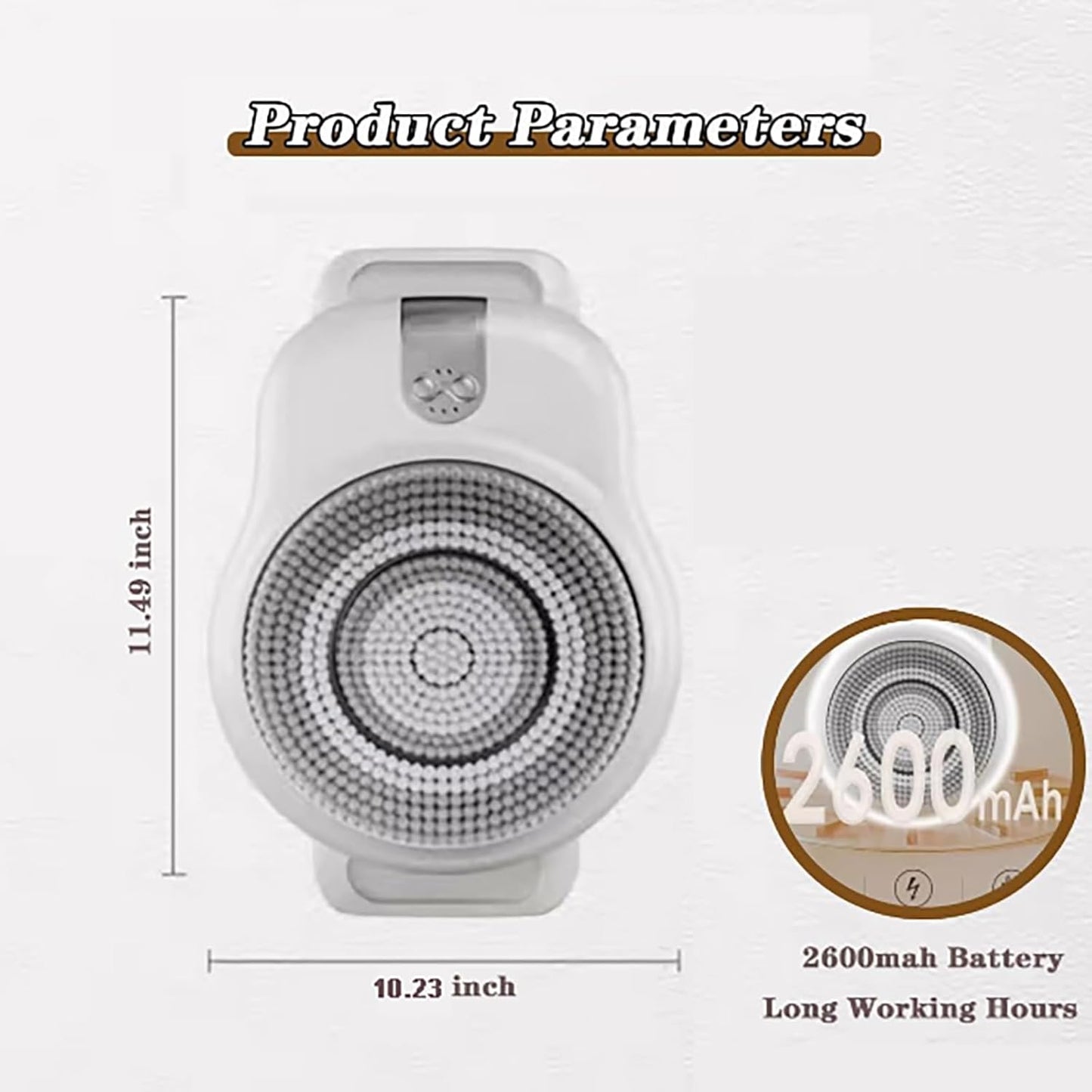 EasyClean Shower Scrubber Wall Mount