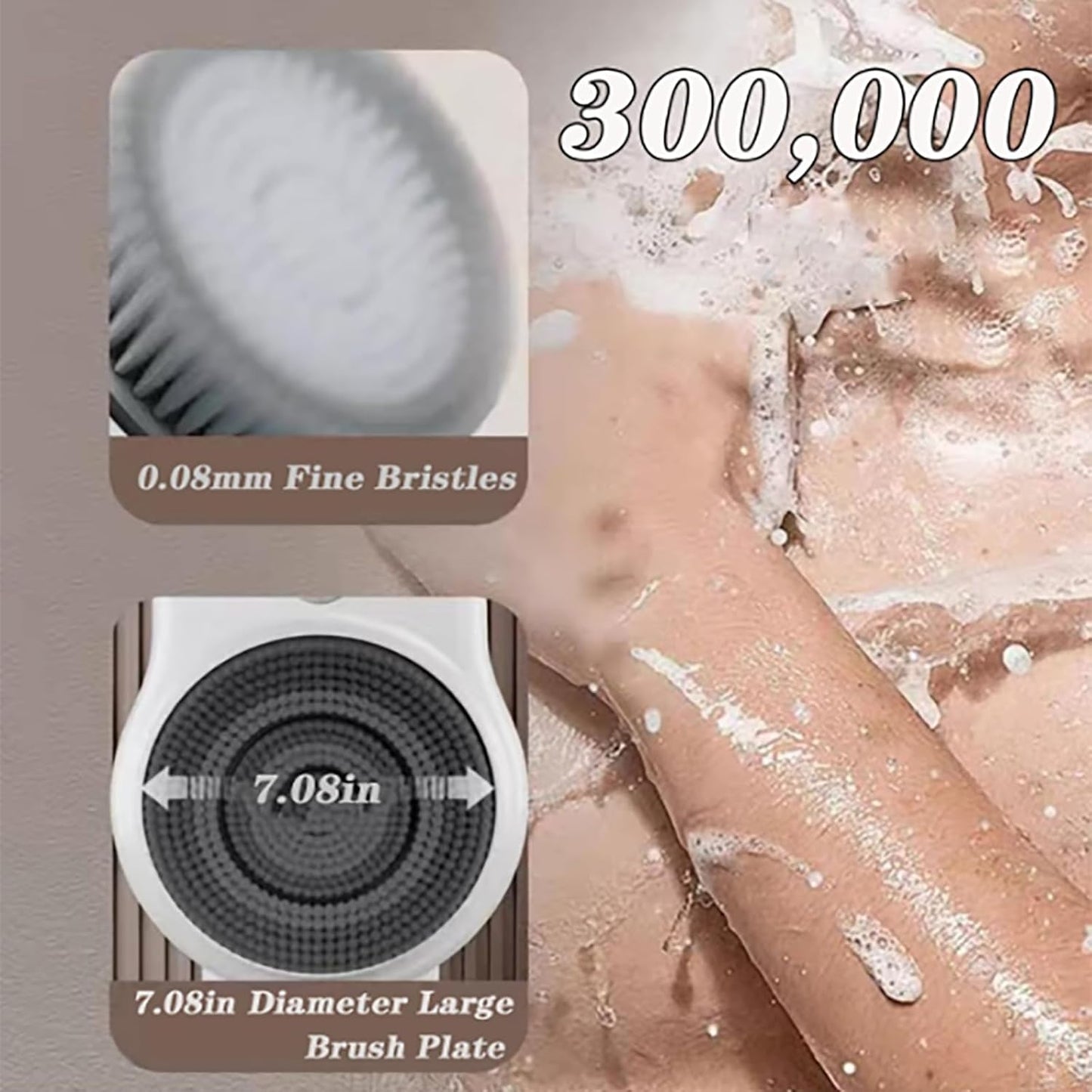 EasyClean Shower Scrubber Wall Mount