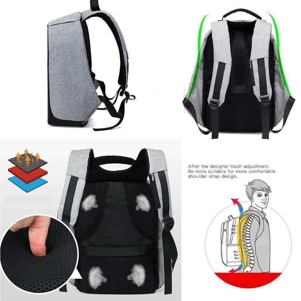 Secure USB Charging Travel Backpack