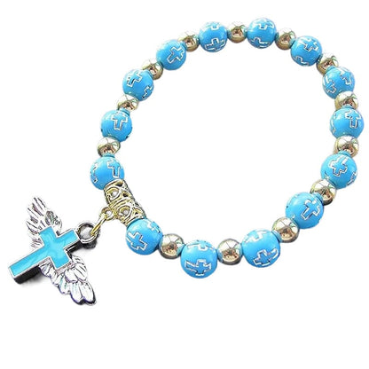 Guardian Angel Wing Cross Necklace Bracelet