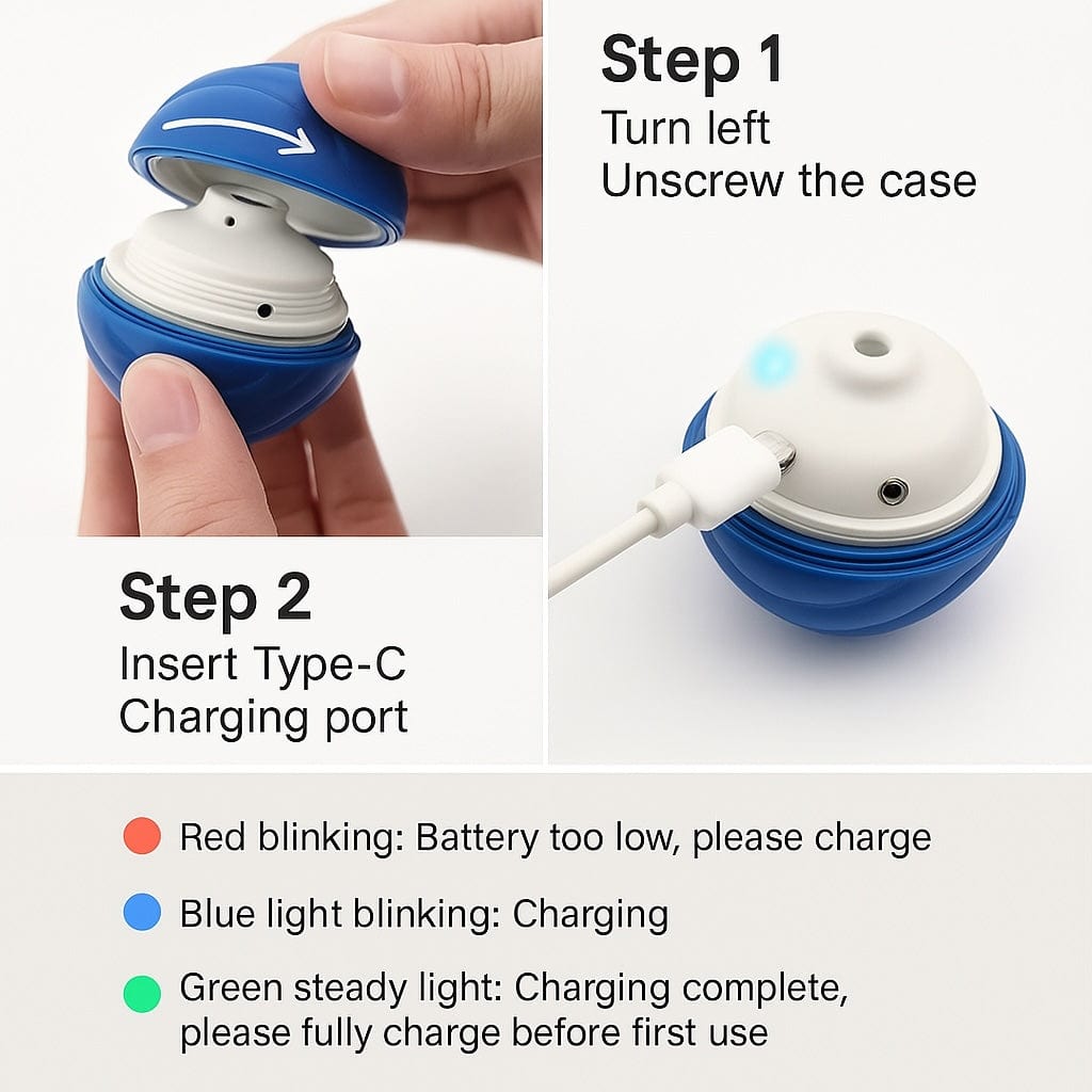 Interactive Pet Ball - Automated Rolling Toy