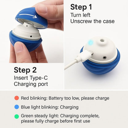 Interactive Pet Ball - Automated Rolling Toy