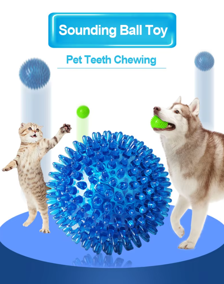 Textured Dog Play Ball for Dental Care