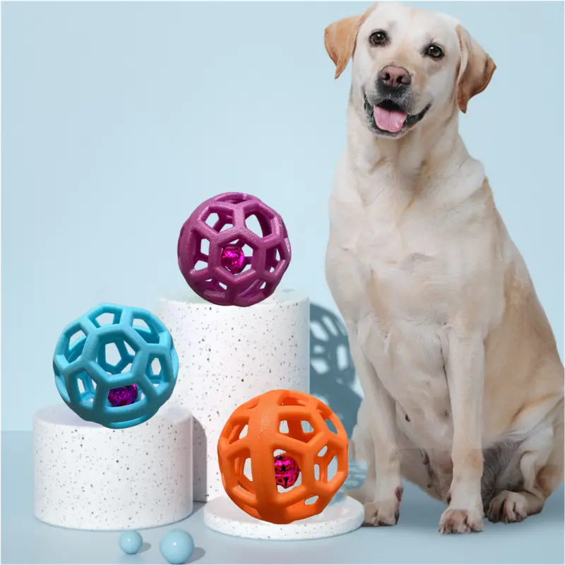 Fesara | Interactive Dog Toy - Tough Squeaky Ball