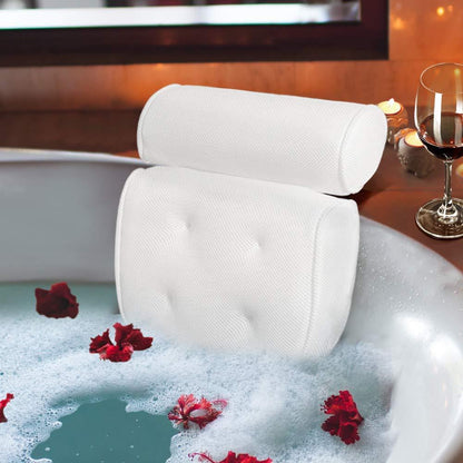 Soft Plush Bath Pillow for Ultimate Neck Support
