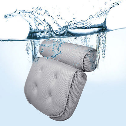 Soft Plush Bath Pillow for Ultimate Neck Support