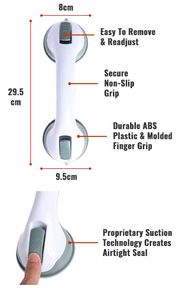 Secure Bathroom Balance Grab Bar
