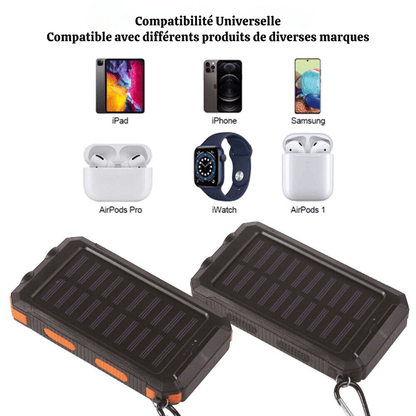Durable Waterproof 10,000mAh Solar Power Bank