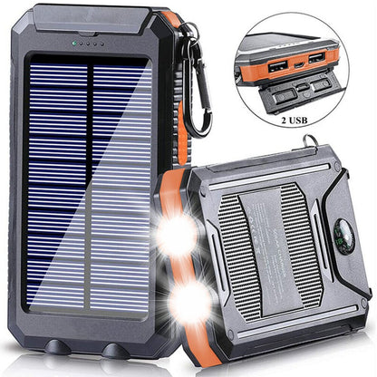 Durable Waterproof 10,000mAh Solar Power Bank