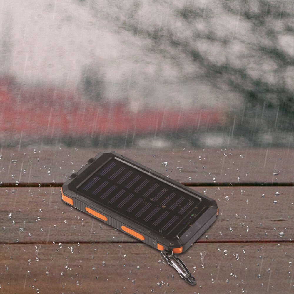 Durable Waterproof 10,000mAh Solar Power Bank