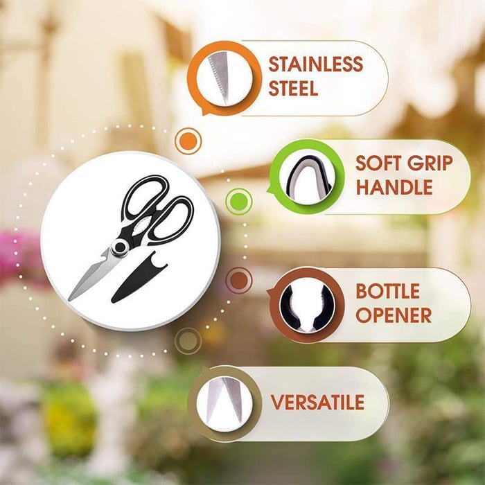 Premium Kitchen Shears for Cooking and Prep