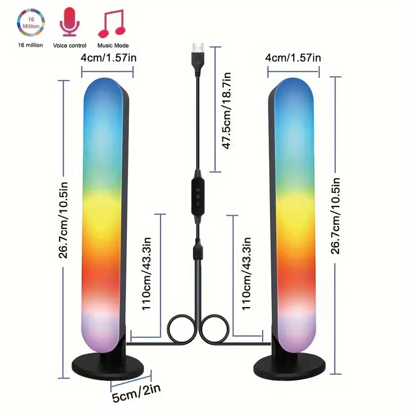 Colorful Music Sync LED Strip Lights for TV Gaming