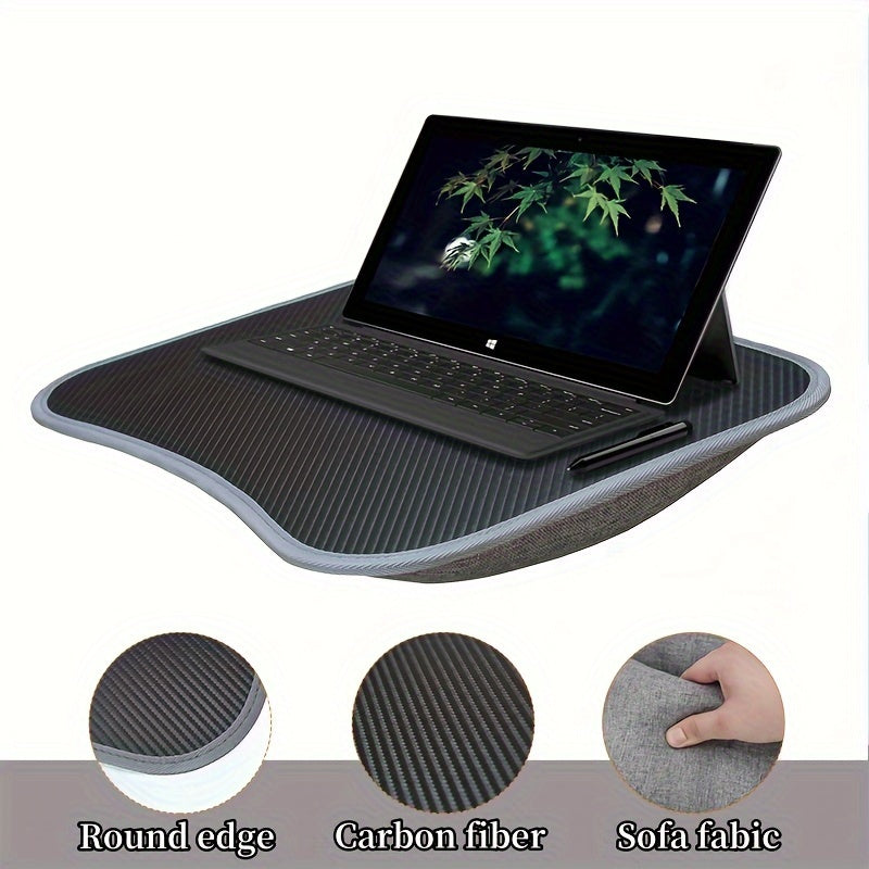 Compact Laptop Table with Cushioned Base