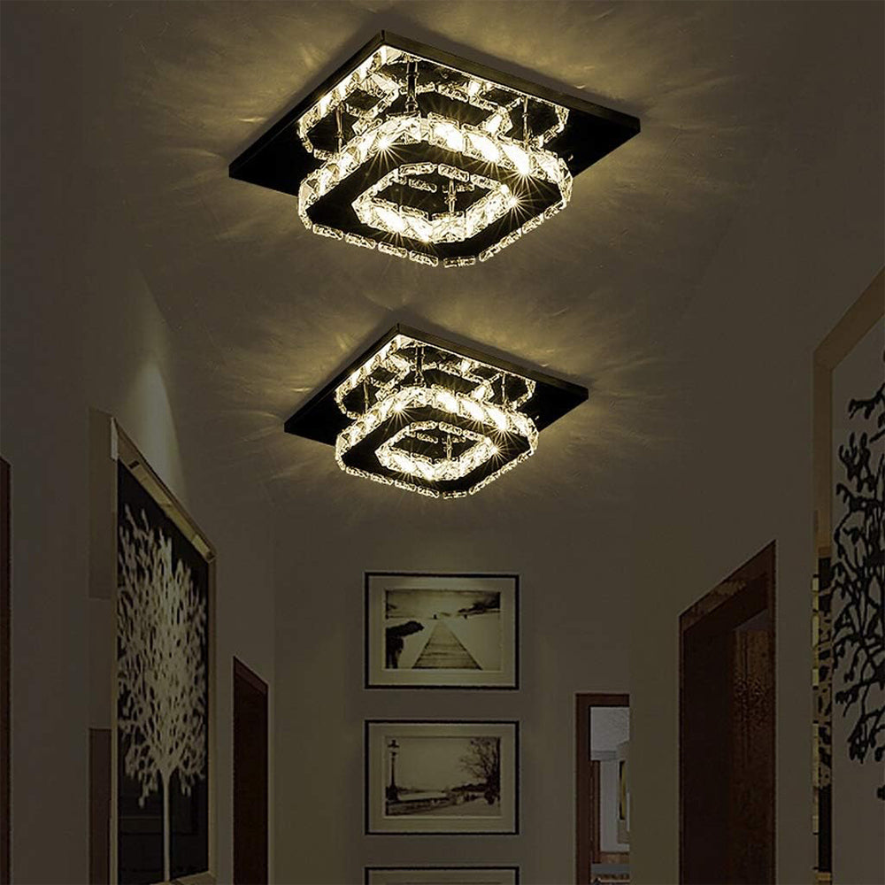 Luxury Crystal LED Ceiling Light Fixture