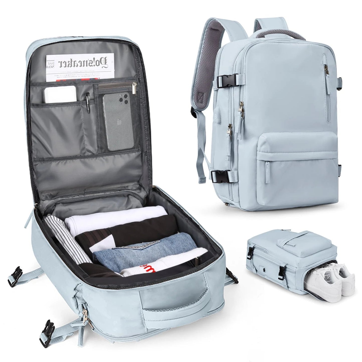 Waterproof Hiking Backpack for Women - Large Travel Bag