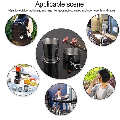 Portable Collapsible Stainless Steel Cup