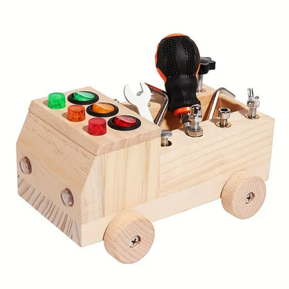 Educational Wooden LED Light Board for Kids - Fesara