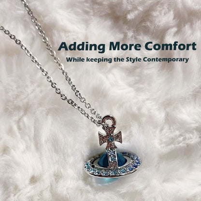 Beautiful Crystal Pendant Necklace Adjustable Chain