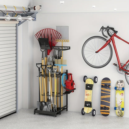 Strong Metal Garden Storage Rack – Outdoor Tool Holder