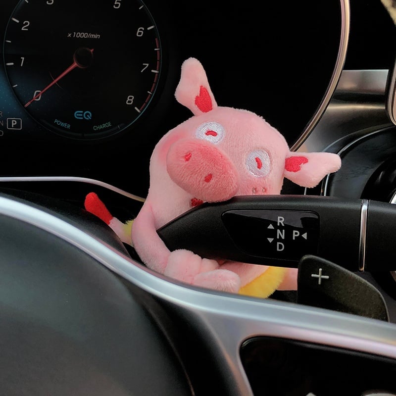 Cute Car Dog Figurine Decoration