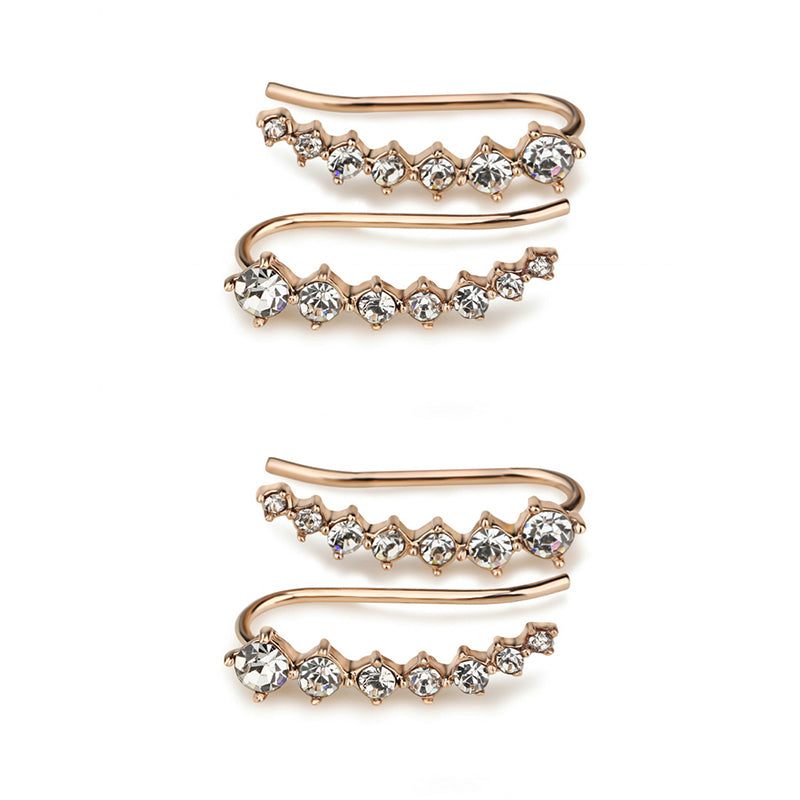 Luxurious Diamond Solitaire Earrings