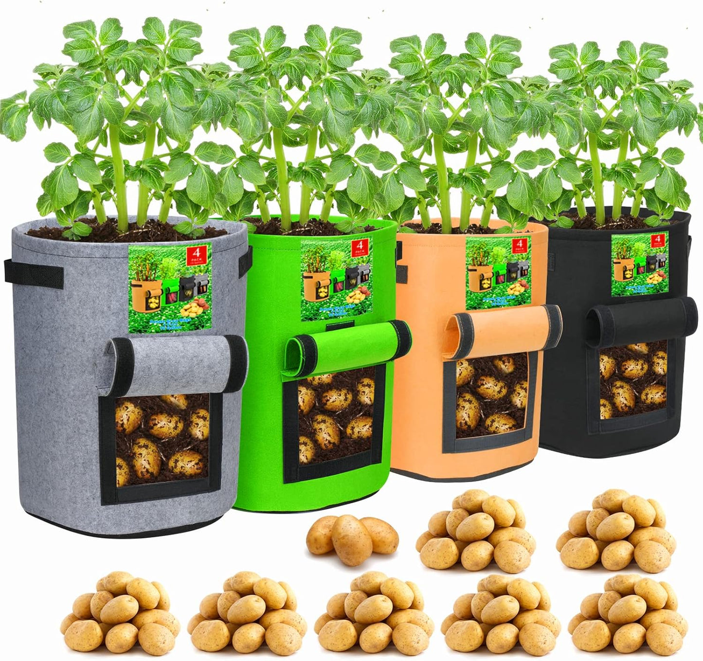 Heavy Duty Garden Planter Bags for Potato Growing