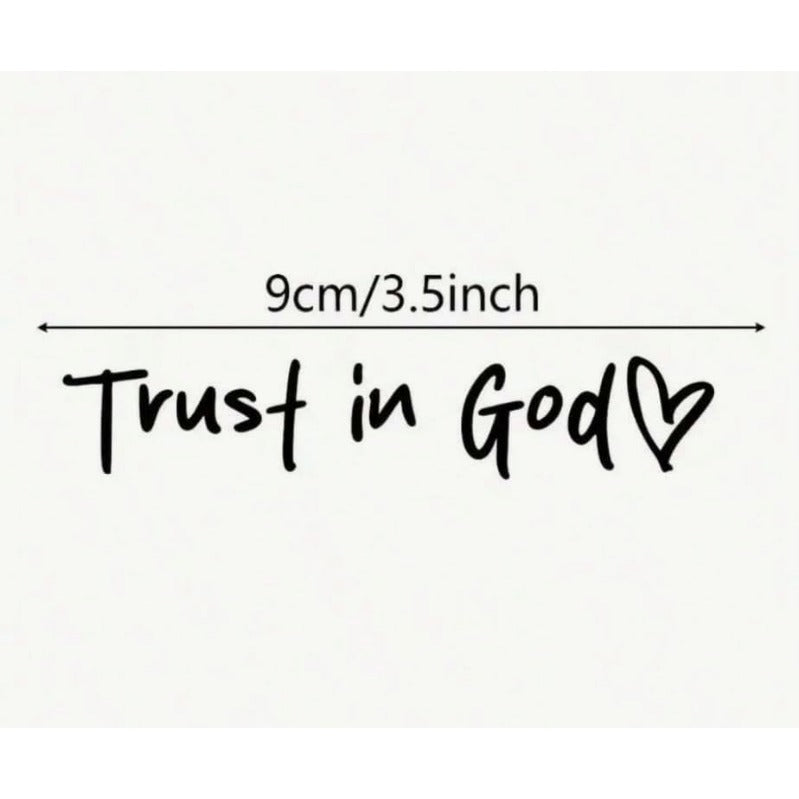 Faith Inspirational Car Mirror Sticker