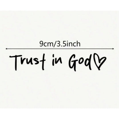 Faith Inspirational Car Mirror Sticker