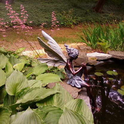Magical Garden Fairy Figure - Durable Outdoor Decor Statue