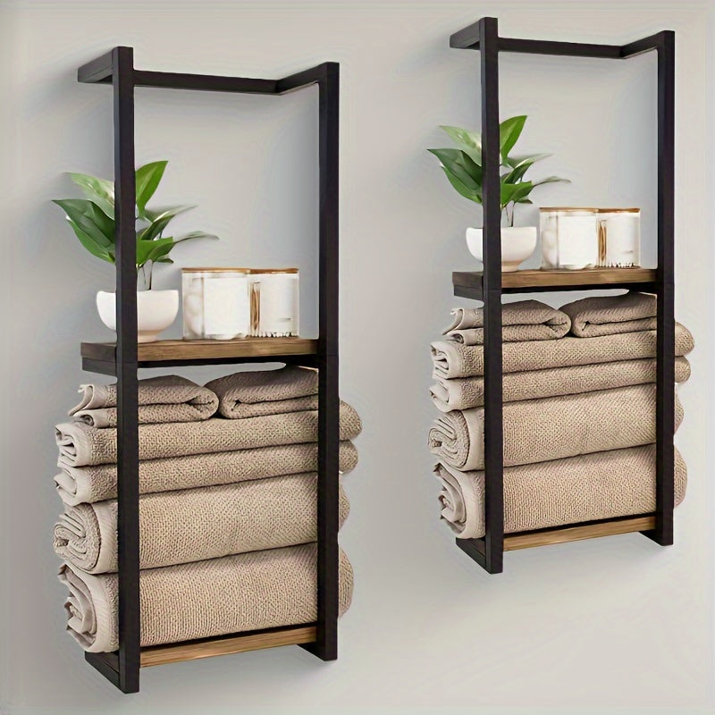 Compact Bathroom Towel Holder