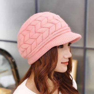 Warm Rabbit Knit Winter Beanie Hats