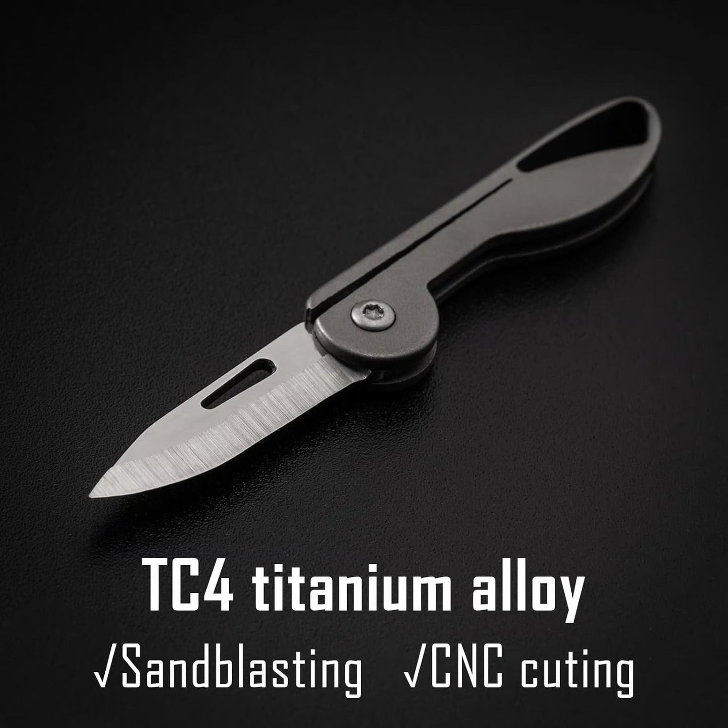 Compact Lightweight Folding Keychain Knife