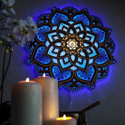 Colorful Yoga Studio LED Night Lamp - Fesara