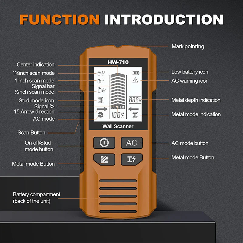 Accurate Pipe and Cable Detector for Walls
