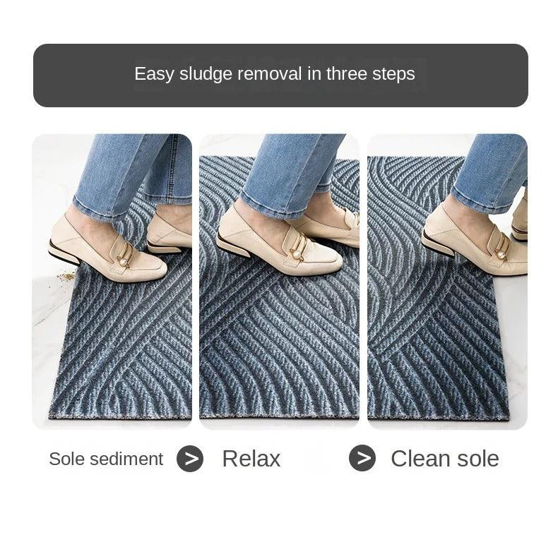 Premium PVC Entrance Mat with Anti Slip & Dirt Trap - Fesara