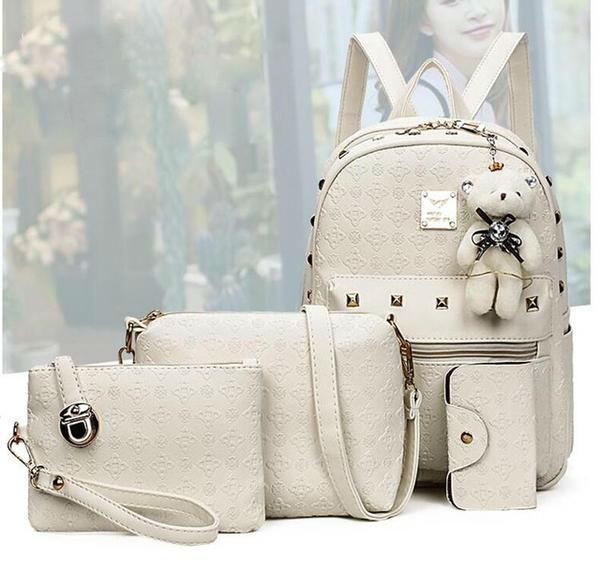 Stylish Women's Teddy Bear Purse Set