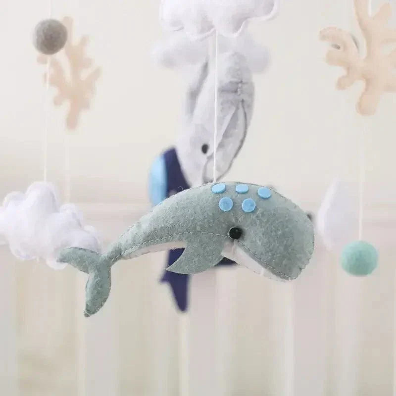 Gentle Wooden Baby Mobile No Battery Required