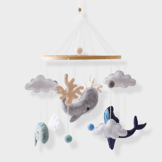 Gentle Wooden Baby Mobile No Battery Required - Fesara