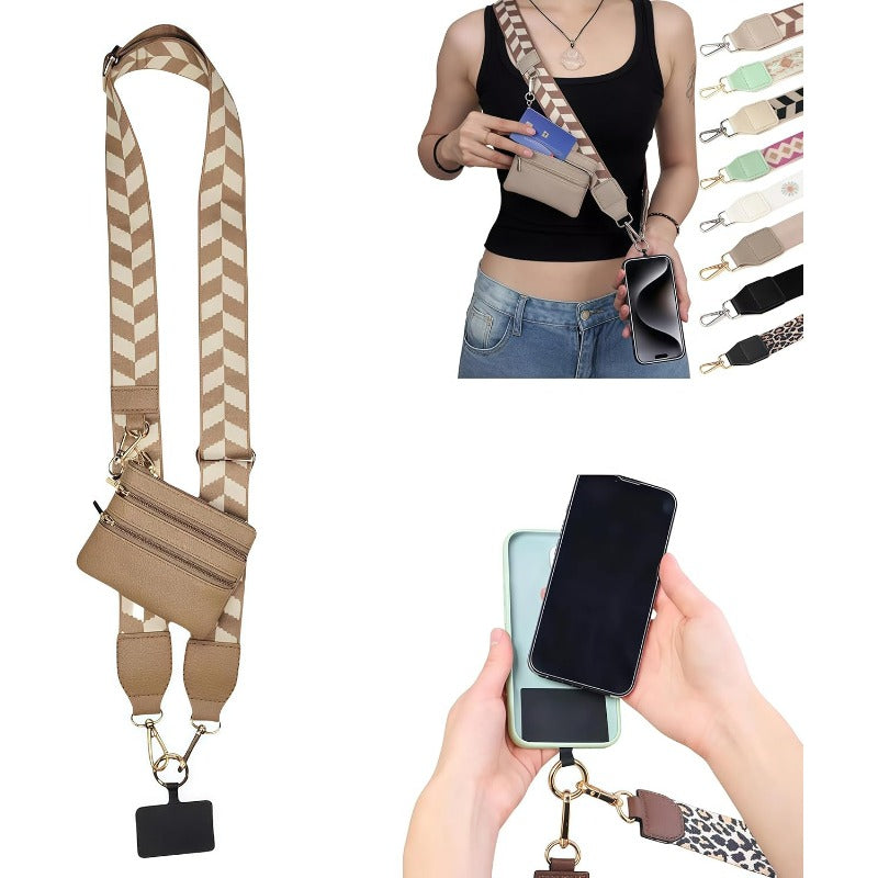 Fesara | Fashion Crossbody Phone Necklace with Removable Card Holder