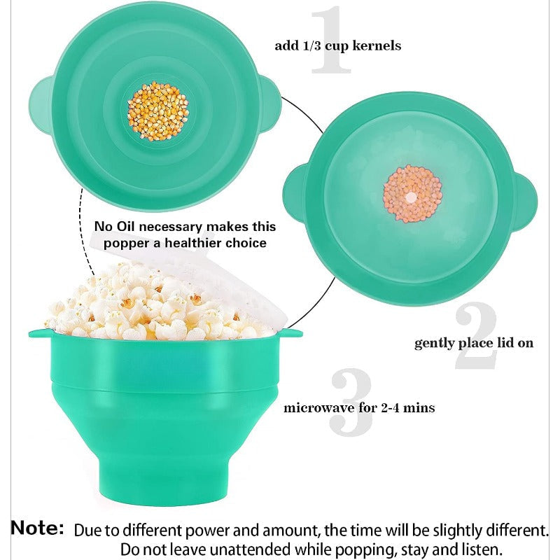 Easy Silicone Microwave Popcorn Maker