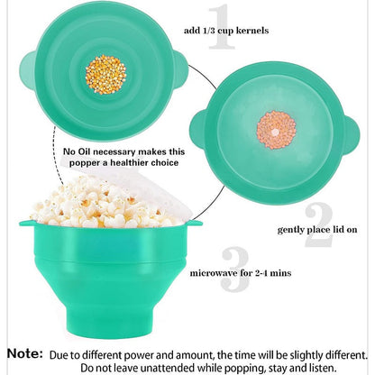 Easy Silicone Microwave Popcorn Maker