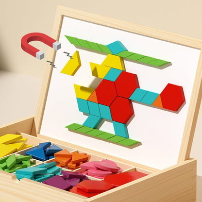 Magnetic Wooden Building Blocks for Kids
