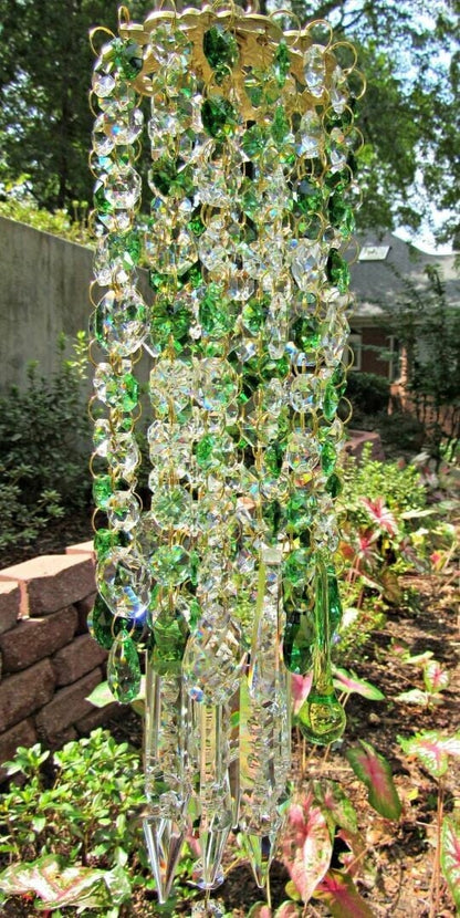 Variant image for Crystal Wind Chime for Garden – Elegant Multicolor Design with Soothing Melodies and Durable Outdoor Use-2