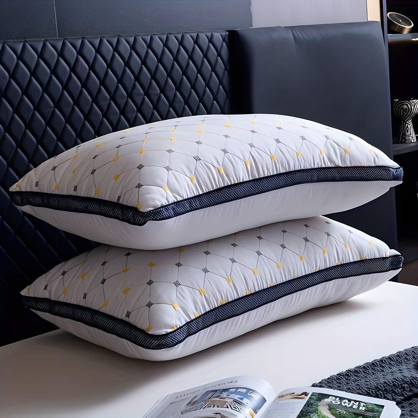 Contour Sleep Pillow for Side and Back Sleeper Support - Fesara